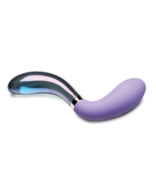 Prisms Vibra-glass 10x Dual Ended Wavy Silicone/glass Vibrator - Pari