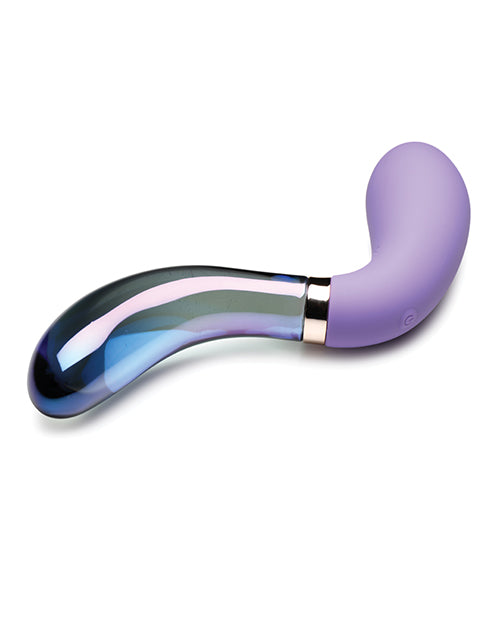 Prisms Vibra-glass 10x Dual Ended Wavy Silicone/glass Vibrator - Pari
