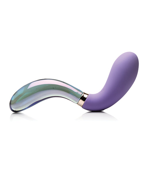 Prisms Vibra-glass 10x Dual Ended Wavy Silicone/glass Vibrator - Pari