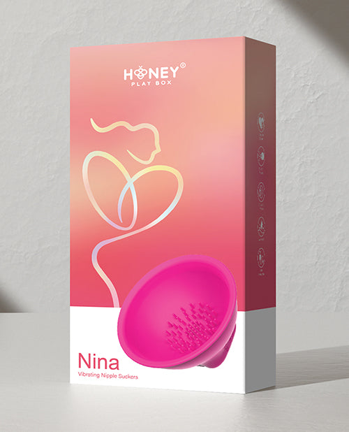 Nina Vibrating Nipple Suckers - Pink